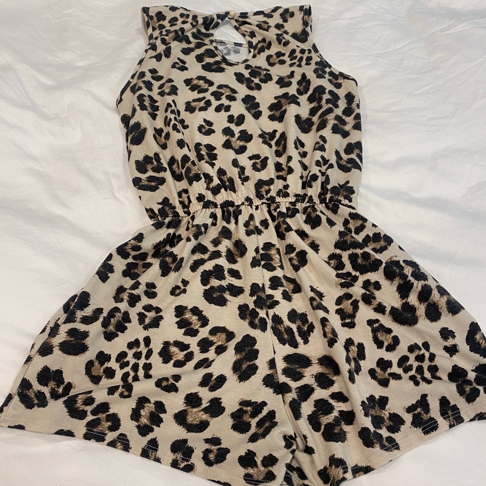 Leopard Print Romper